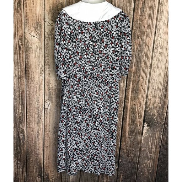 Studio 36 Modest Dress ~ Sz 18 ~ White, Black, Red - Picture 4 of 6